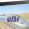 Louer et regarder un film sur une tablette dans le train