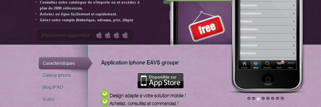 EAVS vous présente son application Iphone