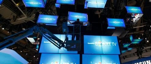 Ecrans connectés au CES de Las Vegas