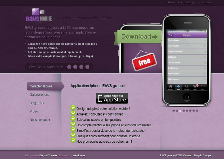 Site mobile eavs