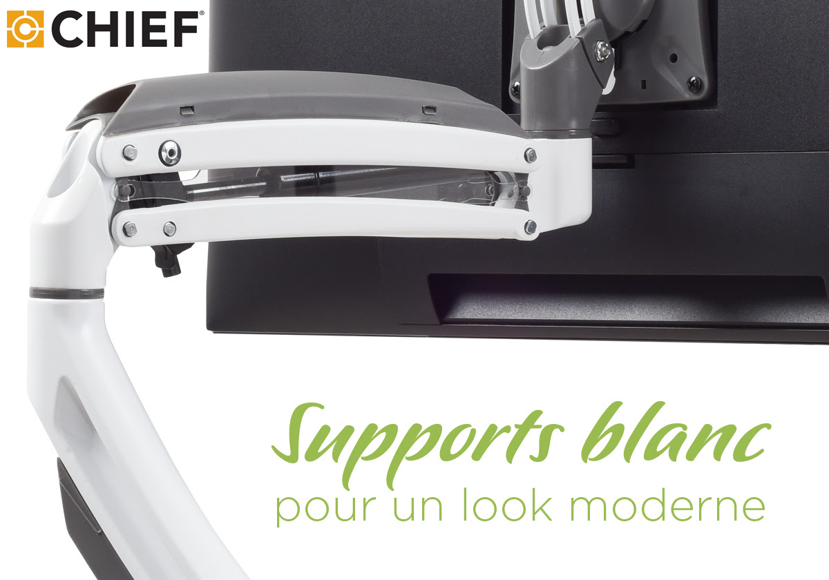 Des supports blanc, plus élégant !