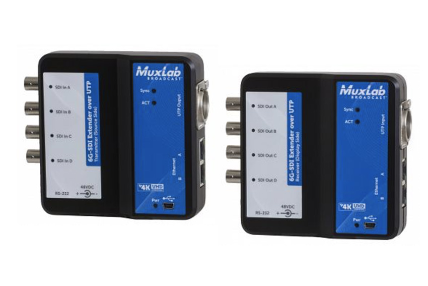 Transmettre du SDI sur câble réseau dans les deux sens avec MuxLab