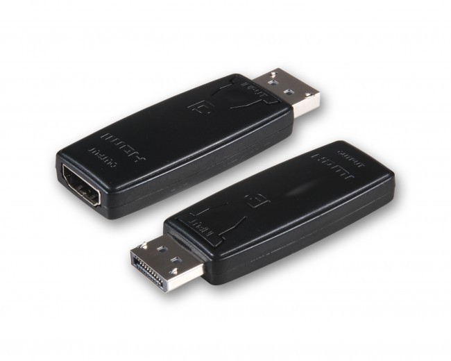 Techly IADAP DSP-212-DisplayPort 20 pin HDMI 19 Broches Noir Câble dinterface et Adaptateur 