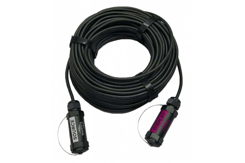 Magenta MG-AOC-66 : un câble armé pour étendre du HDMI jusqu'à 100 mètres en toute sécurité
