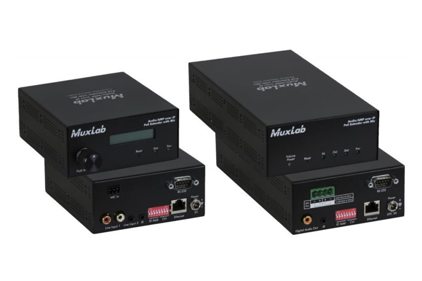 Transmettez facilement de l'audio sur IP grâce aux extenders MuxLab 500755 