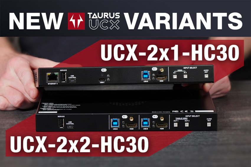 Gros plan sur Lightware Taurus UCX : les sélecteurs AV & USB pour salles de réunion
