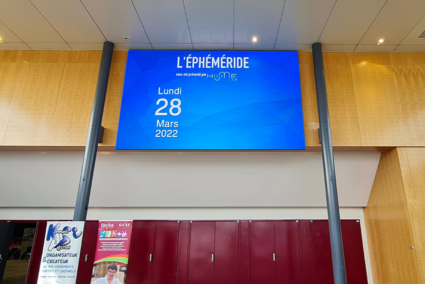 Le Parc des Expositions de Dreux accueille un mur d'image de 15 m2