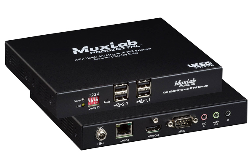 Déportez unités centrales et serveurs grâce à l'interface KVM sur IP MuxLab 500800