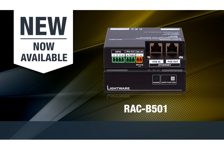 Lightware RAC-B501 : un mini contrôleur pour automatiser votre salle de réunion