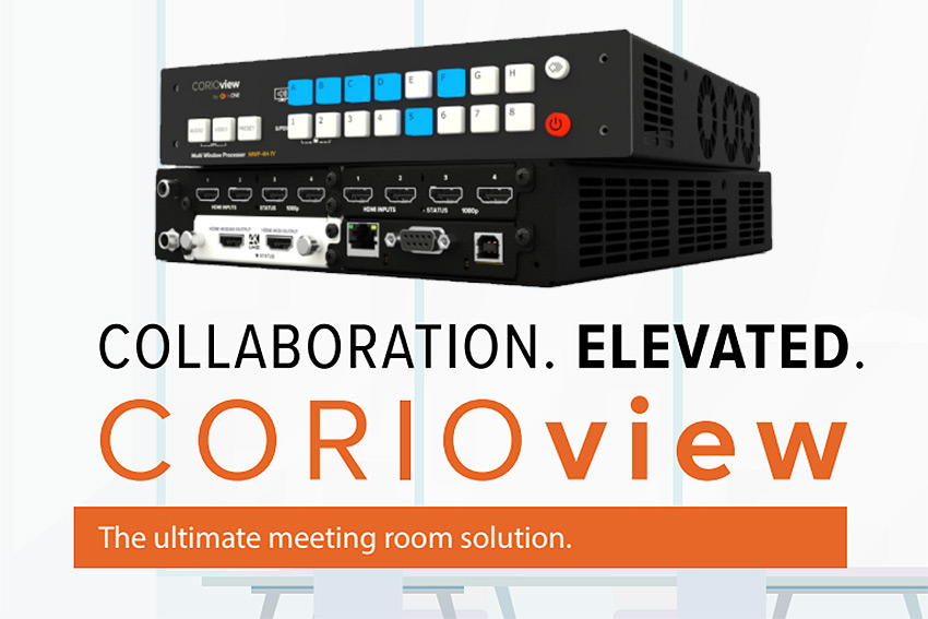 tvONE CORIOview : l'affichage en multifenêtrage automatique pour les salles de réunion