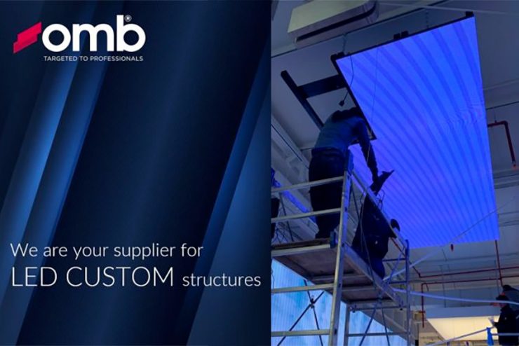 OMB crée sur mesure tous vos supports de murs LED