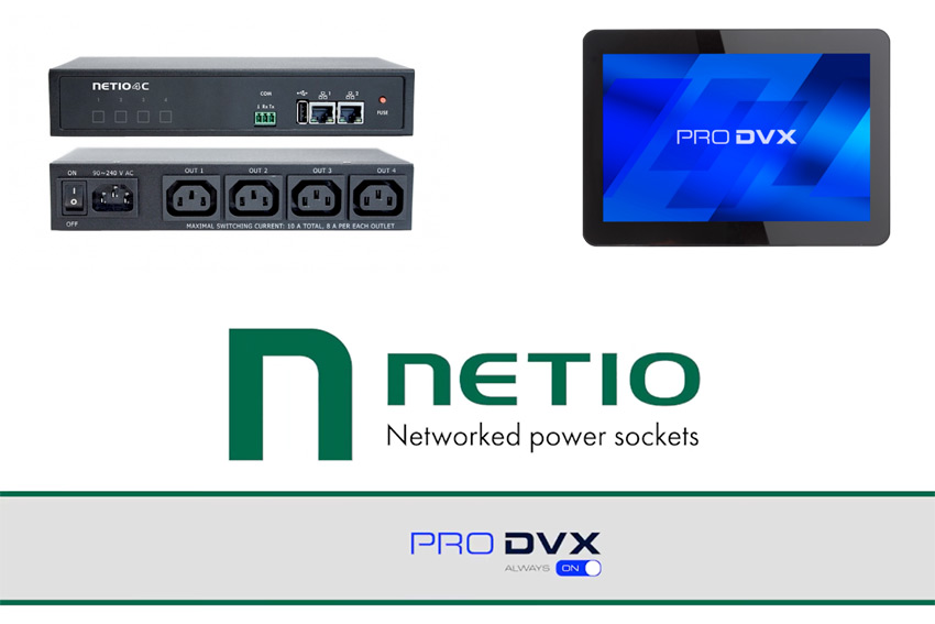 Pilotez l'alimentation de tous les équipements avec Netio et ProDVX