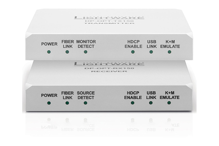 Lightware DP-OPT-TX/RX150 : un extender KVM sur fibre optique simple et efficace
