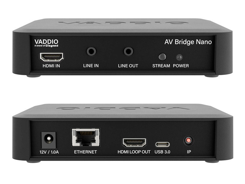 Vaddio Bridge Nano interface capture HDMI vers toujours avoir avec vous