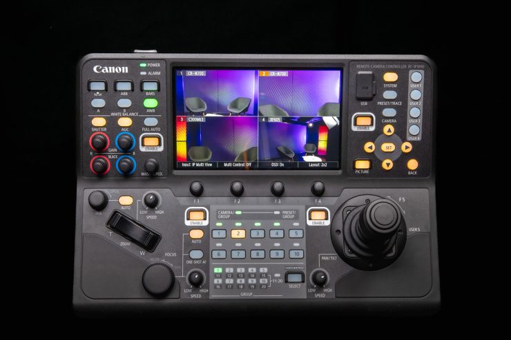 Le pupitre de diffusion en direct Canon RC-IP1000 contrôle jusqu'à 200 caméras IP