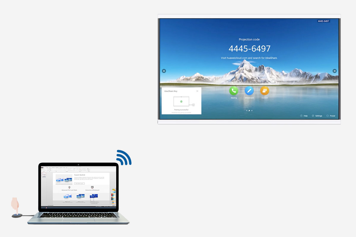 Le partage d’écran sans fil avec le dongle Huawei IdeaShare Key 2