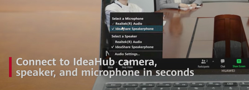 Comment fonctionne BYOM avec l’écran tactile collaboratif Huawei IdeaHub