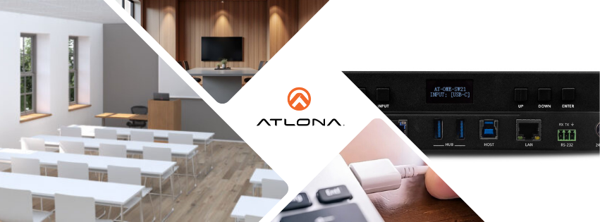 Découvrez l’AT-OME-SW21-TX d’Atlona : Le Switcher HDBaseT Polyvalent pour des Présentations Modernes