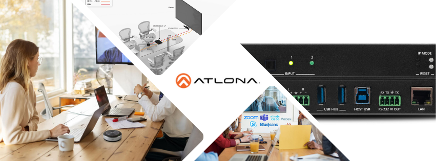 AT-OME-MH21-CP d’Atlona : le switcher compact tout-en-un pour les espaces de travail modernes