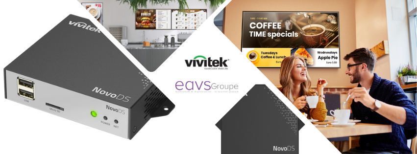 Deux solutions d’affichage dynamique avec Vivitek : NovoDS 110 et NovoDS 310