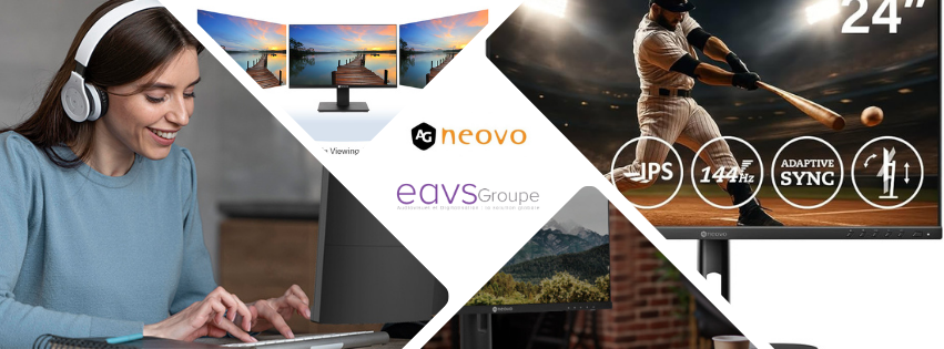 Moniteurs de bureau AG Neovo : des écrans professionnels pour des postes de travail performants